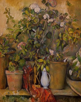  blumen - Topfpflanzen Paul Cezanne impressionistische Blumen